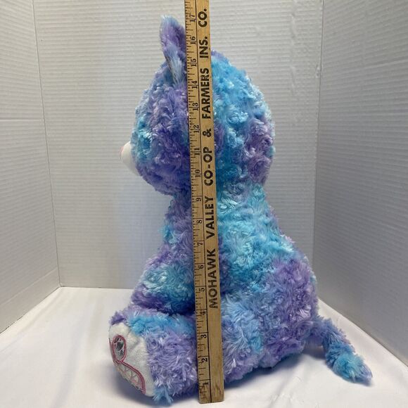 Spark Create Much Loved  Imagine Blue Purple Plush Cat Cute Sparkly Eyes - Picture 11 of 14